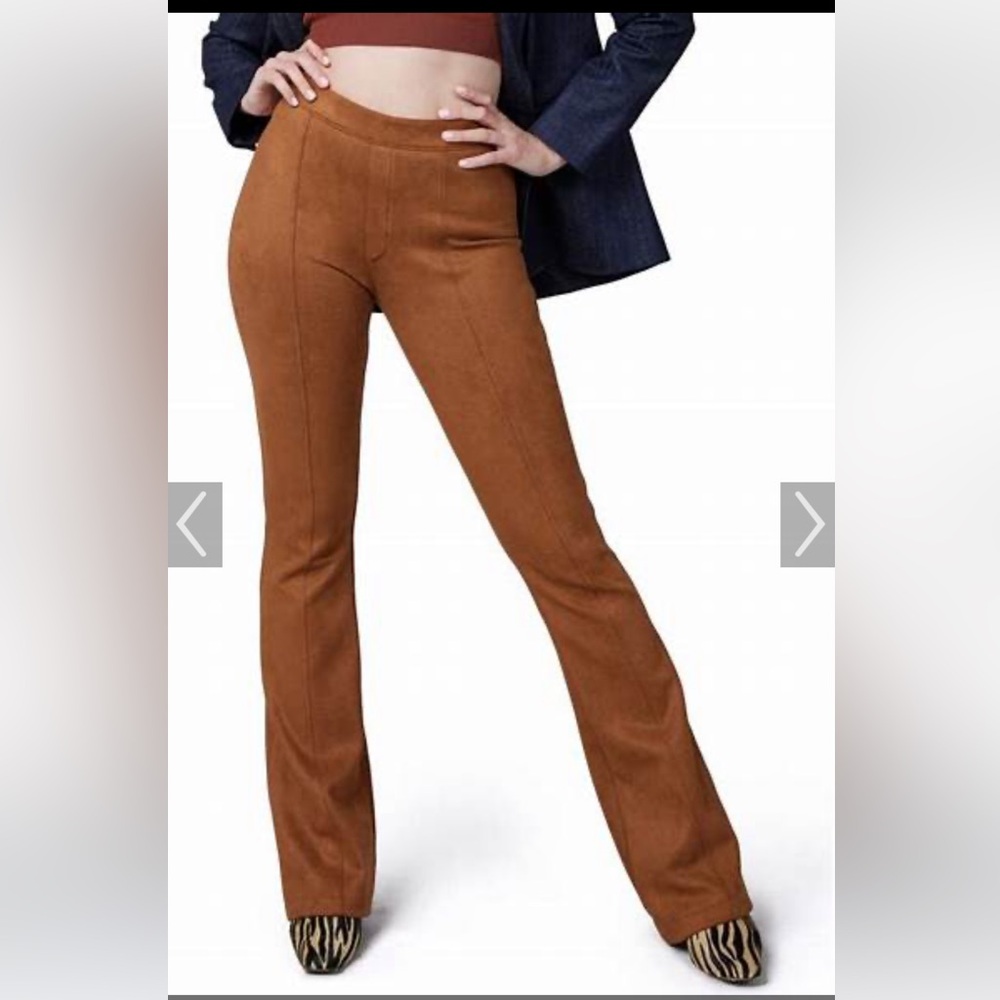 NWT Spanx Faux Suede Flare Pants